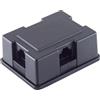 1aTTack.de 1x - Scatola di distribuzione ISDN a 3 vie con cavo 8/4 3m, 1x accoppiamento RJ45 IN, 3x accoppiamento RJ45 OUT, contatti placcati in oro