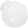 ASAKKURA Paralume in Acrilico Bianco Latte Opaco da 12 Cm Filettatura da 6,8 Cm, Copertura per Lampioni da Esterno e Giardino, Sostituzione Globo Luminoso per Illuminazione Decorativa
