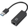 Level one Adattatore di rete LevelOne Usb a Rj45 1000Mbit/s Nero [Gigabit USB-0401]