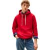 Tommy Hilfiger Uomo Felpa con Cappuccio Seasonal Fleece con Tasca a Marsupio, Rosso (Medium Red), XL