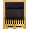 HomCom Camino Elettrico 2000W da Incasso o da Terra con Effetto Fiamma, in Plastica e Metallo, 48.2×18.5×59.2cm, finitura oro | Aosom Italy