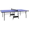SPORTNOW Tavolo da ping-pong pieghevole con rete e 3 palline, Misura media e piano 12mm, 274x152,5x76 cm, Blu | Aosom Italy