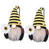 Mobestech 2 Pezzi Folletti Ape in Peluche Gnomi Primaverili Decorazioni Gnomi Imbottiti Unici per Casa e Feste