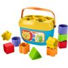 Fisher-Price - Blocchi Assortiti, 10 blocchi colorati e con le formine da impilare e inserire nel secchiello, per lo sviluppo delle capacità motorie, giocattolo per bambini, 6+ mesi, FFC84