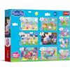 Trefl - Peppa Pig: Il divertente mondo di Peppa - 10 in 1, 10 puzzle, da 20 a 48 pezzi - Puzzle colorati con i personaggi della serie, diversi livelli di difficoltà, per bambini dai 4 anni