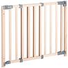 roba Cancelletto di Sicurezza per Porta Safety Up, con Indicatore Visivo, Faggio Solido, 70-118,5 cm, Legno Naturale
