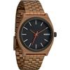 Nixon Orologio analogico al quarzo da uomo con cinturino in acciaio inox 258353, Bronzo/Nero, standard size, Visualizzazione dell'ora