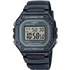 Casio Orologio da uomo W-218H-1AVCF classico con display digitale al quarzo nero