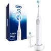 Oral-B iO Series 2 - Starter kit per spazzolino elettrico ricaricabile, bianco puro, con 2 testine, sensore automatico di pressione per proteggere le gengive, 3 modalità, timer da 2 minuti