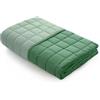 Caleffi - Copriletto Trapuntato Primaverile per letto Matrimoniale - MODERN colore Giada Tinta Unita in Microfibra