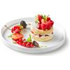 Bormioli Rocco 21 cm - Grangusto Alta Cucina Piatto Piano In Vetro Opale Temperato - Set 6 Pz