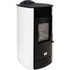 Stufe A Pellet Italia Siberia Aria New 14 kW - Pulizia Automatica - 5 Stelle Canalizzata Colore: Bianco