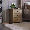 Vida Designs Home Discount® Panama Comodino con 3 cassetti, in Quercia Naturale Cerato mobili per Camera da Letto