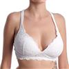 LORMAR Reggiseno senza ferretto imbottito Vela in pizzo frizzante - 4, Bianco