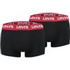 Levi's Levis Men Repeat Logo Trunk 2P, Nero, M