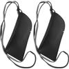 JECOMPRIS Custodia da Viaggio per Occhiali da Sole in Pu Resistente Cinturino da Collo, Borsa Porta Occhiali da Sole da Uomo e Donna, Set 2 Pezzi Protezione Antigraffio e Antiscivolo per