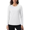 TACVASEN Maglia Termica a Maniche Lunghe da Donna Intimo in Pile Interno Maglia Funzionale a Collo Rotondo Leggera Traspirante Top