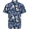 JACK & JONES Shirt Jjhonolulu-Maglietta AOP SS, Blazer Blu Marine, L Uomo
