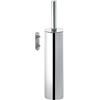 GEDY Nara, Scopino wc da muro, Colore Cromo, Scovolino bagno realizzato in acciaio inox, Garanzia 2 anni, Misure 40 x 7,5 x 8 CM e peso 0,515 kg, Design R&S Gedy