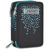 ASTUCCIO SEVEN 3 ZIP GLITZYCUTE BLACK/GREEN