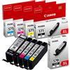 Canon Cartucce originali Canon PGI-570XL CLI-571XL (confezione multipla: nero/ciano/magenta/giallo) - Compatibili con i modelli PIXMA MG5700, MG5750, MG5751, MG5752, MG6800, MG6850, MG6851, MG6853, MG7700, MG7750, MG7751, MG7752, MG7753
