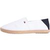 Tommy Hilfiger Uomo Espadrillas Core Textile in Tela, Bianco (White), 44