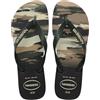 Havaianas Top Camu Uomo FlipFlop Black/Green Olive 43 EU