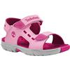 Timberland Moss Jump 2 Strap Sandal, Sandali Sportivi, Unisex - Bambini e ragazzi, Rosa Light Pink, 21 EU