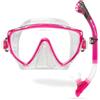 Cressi Tino + Scilla Mask + Snorkel Combo, trasparente/rosa traslucido