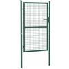 vidaXL Cancello per Recinzione in Acciaio 100x150 cm Verde