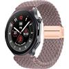 GIOPUEY Cinturini Compatibile con OnePlus Watch 2/3, Cinturino in Morbido Nylon Intrecciato [Unisex] [Traspirante] - Purple