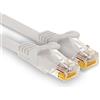 1aTTack.de - 1 cavo di rete Cat7 da 15 m, Cat.7 Ethernet, cavo patch Lan & Cat 7 per la massima velocità Internet e collega tutti i dispositivi con presa RJ 45 bianco