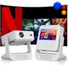 Aepuosem Proiettore Smart Compatibile 4K, Videoproiettore Full HD 1080P con Touchscreen, Doppio Display, 1200 ANSI, Autofocus, WiFi 6 Bluetooth, 1000+ App, Audio 25W per Home Cinema Camera da Letto Campeggio