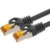 1aTTack.de 368544 Cavo di rete per esterni Cat.6a 20 m - nero - Cavo patch Cat6a (SFTP PIMF) 10 Gb/s con connettore Rj45-1 pezzo 20 metri nero