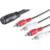 1aTTack.de Cavo adattatore audio di alta qualità da 3 x 0,2 m con presa DIN a 5 pin e spina RCA a 4 pin