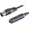1aTTack.de Cavo adattatore audio di alta qualità con spina a diodo da 0,2 m, 5 pin e presa jack da 6,3 mm