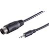 1aTTack.de Cavo adattatore audio di alta qualità da 5 x 1,5 m con spina jack stereo da 3,5 mm a spina diodo DIN a 5 pin