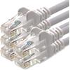 1aTTack.de 3 metri Cavo di Rete bianco - 5x - Cat.6 Ethernet Gigabit Lan RJ45 10 100 1000 Mbit s - Cavo Patch UTP compatibile con Cat.5 Cat.5e Cat.7 Cat.8 - bianco - 5x - 3 metri