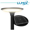 LUMIX SPACE - Testa Palo Solare LED 150W* con Pannello Fotovoltaico e Sensore - 4000K IP65 - SPEDIZIONE GRATUITA