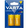 VARTA Batterie Alcaline C LR14 Varta Longlife — 2 Unità