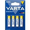 VARTA Batterie Alcaline AAA Varta Energy — 4 Unità