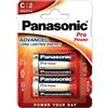 PANASONIC Batterie Alcaline C LR14 Panasonic Pro Power — 2 Unità