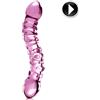 ICICLES Dildo in Vetro Doppio Icicles N.55 — Doppia Estremità