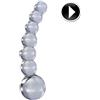 ICICLES Dildo in Vetro Punto G Icicles N.66 — Perline Graduate 9 cm