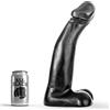 ALL BLACK Dildo Realistico da Fisting All Black — Nero, 29 cm