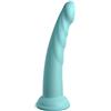 DILLIO Dildo Slim Dillio Slim Seven — Silicone Platino, 18 cm, Verde