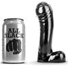 ALL BLACK Dildo Liscio per Principianti All Black — 15 cm