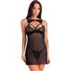 LIVCO CORSETTI SETS Chemise e Perizoma in Pizzo Livco Corsetti Krolina — L/XL Nero