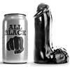 ALL BLACK Dildo Realistico per Principianti All Black — 13 cm