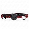 KINK COLLAR & GAG Gag Ball BDSM Kink Modello 2 — Regolabile, Palla 4.5 cm